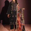 3 Piece - Printed Embroidered Suit