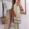 3 Piece - Printed Embroidered Suit