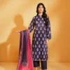 3 Piece - Printed Suit Purple