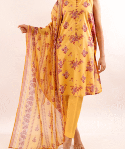 Unstitched Printed Lawn 3 Piece